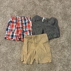 Cat & Jack Boys' Plaid Shorts - Red and Blue